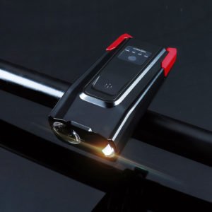 Мощен USB фар за велосипед с клаксон